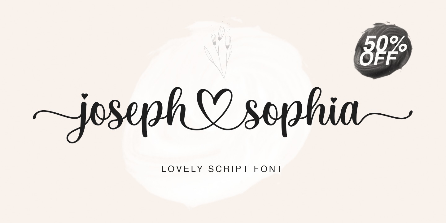 Пример шрифта Joseph Sophia Regular